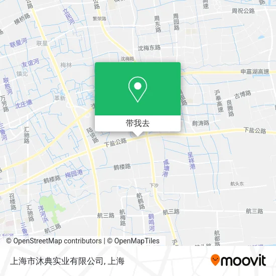 上海市沐典实业有限公司地图