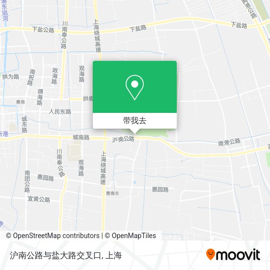 沪南公路与盐大路交叉口地图
