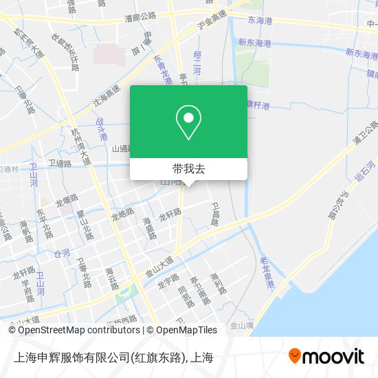 上海申辉服饰有限公司(红旗东路)地图