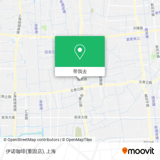 伊诺咖啡(重固店)地图