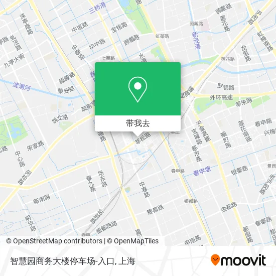 智慧园商务大楼停车场-入口地图
