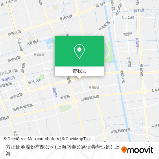 方正证券股份有限公司(上海南奉公路证券营业部)地图