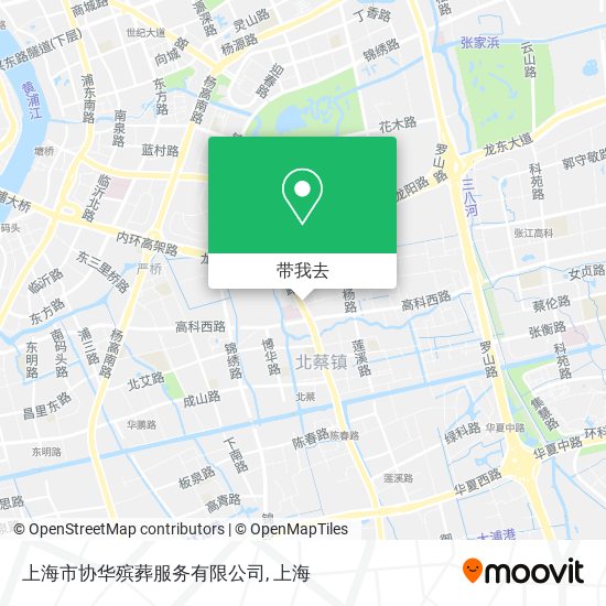 上海市协华殡葬服务有限公司地图