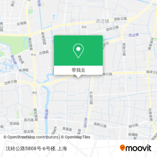 沈砖公路5808号-6号楼地图