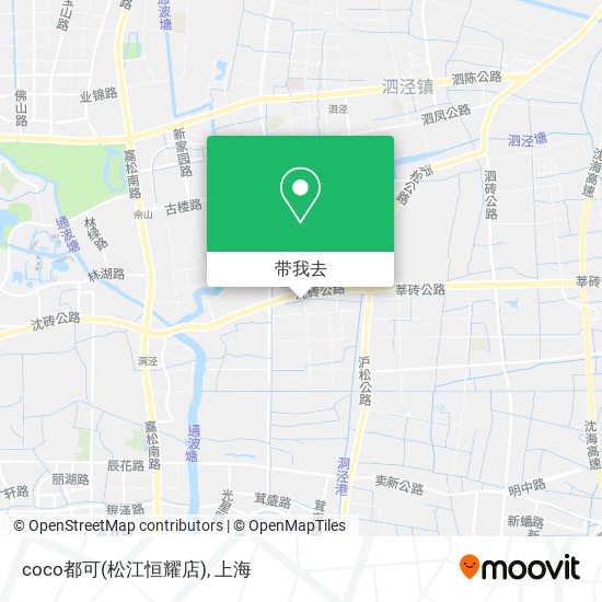 coco都可(松江恒耀店)地图