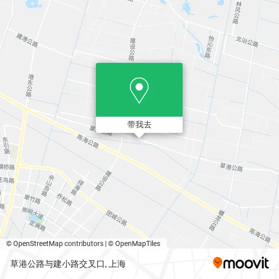 草港公路与建小路交叉口地图
