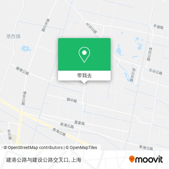 建港公路与建设公路交叉口地图