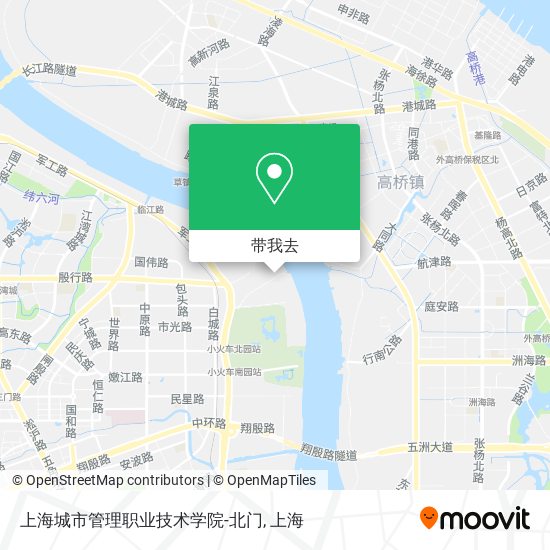 上海城市管理职业技术学院-北门地图