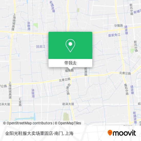 金阳光鞋服大卖场重固店-南门地图