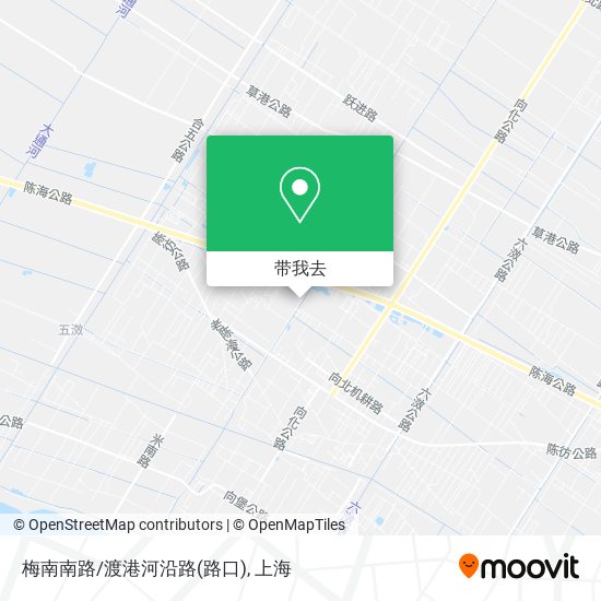 梅南南路/渡港河沿路(路口)地图