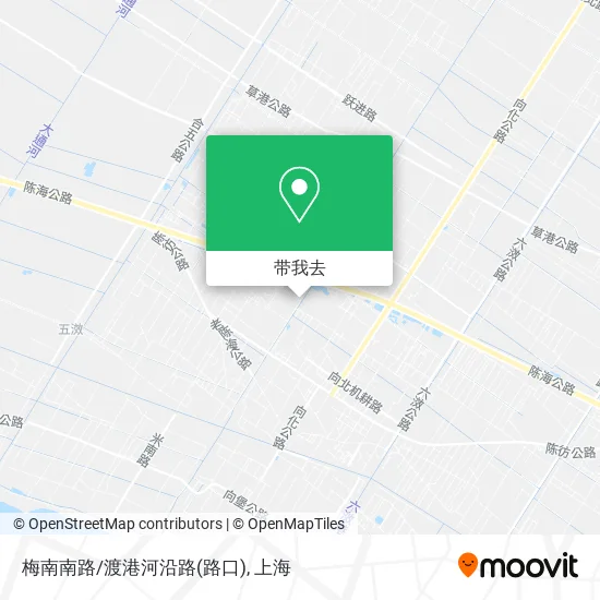 梅南南路/渡港河沿路(路口)地图