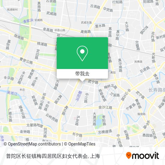普陀区长征镇梅四居民区妇女代表会地图