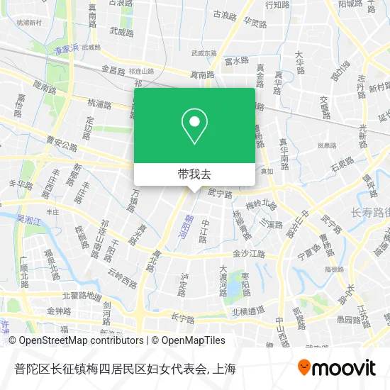 普陀区长征镇梅四居民区妇女代表会地图