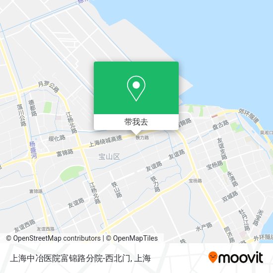 上海中冶医院富锦路分院-西北门地图