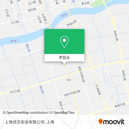 上海优岂实业有限公司地图