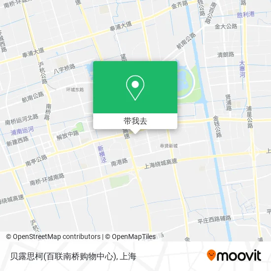 贝露思柯(百联南桥购物中心)地图