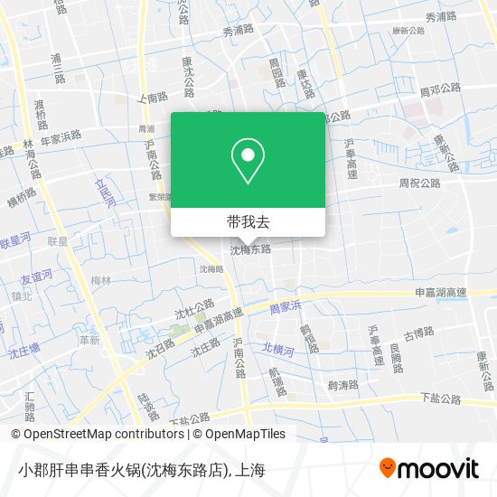 小郡肝串串香火锅(沈梅东路店)地图