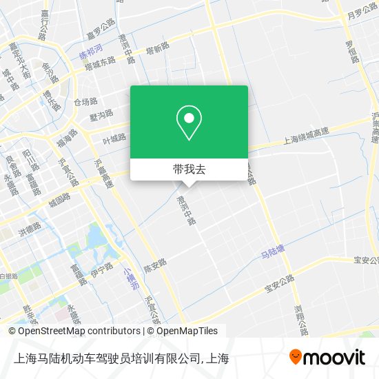 上海马陆机动车驾驶员培训有限公司地图