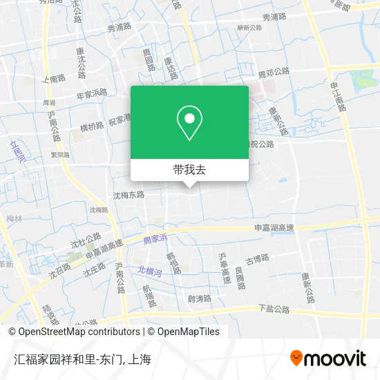 汇福家园祥和里-东门地图