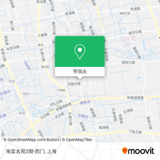 海棠名苑2期-西门地图