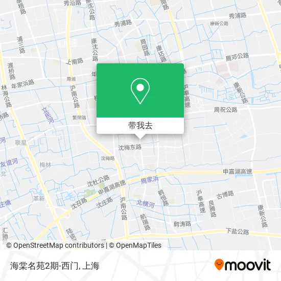 海棠名苑2期-西门地图