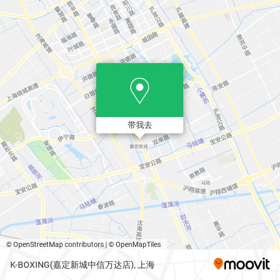 K-BOXING(嘉定新城中信万达店)地图