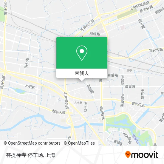 菩提禅寺-停车场地图