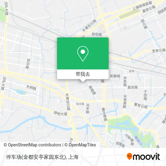停车场(金都安亭家园东北)地图