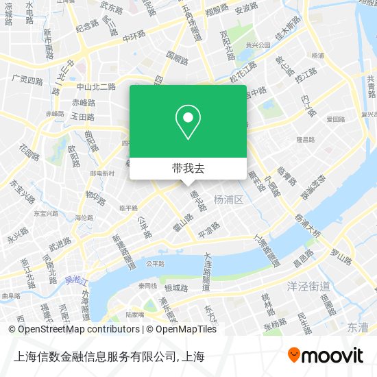 上海信数金融信息服务有限公司地图