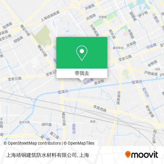 上海靖铜建筑防水材料有限公司地图