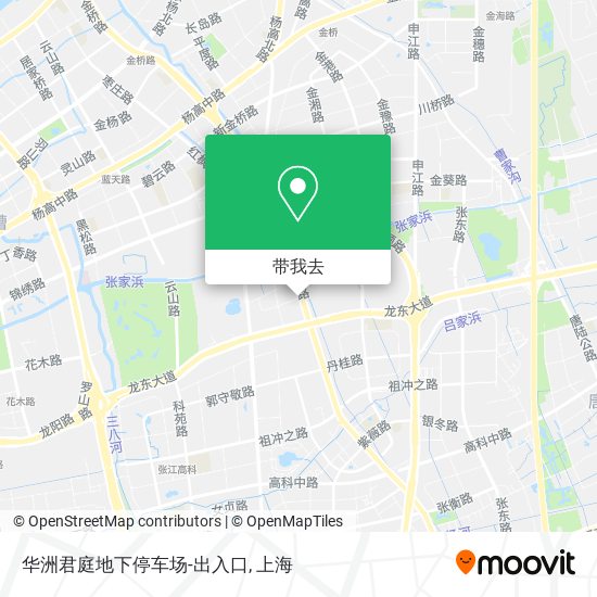 华洲君庭地下停车场-出入口地图