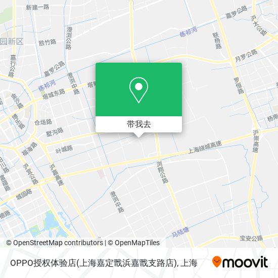 OPPO授权体验店(上海嘉定戬浜嘉戬支路店)地图
