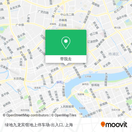 绿地九龙宾馆地上停车场-出入口地图