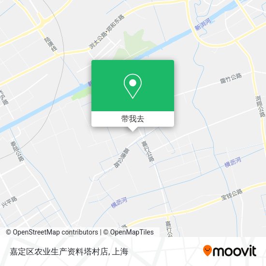 嘉定区农业生产资料塔村店地图