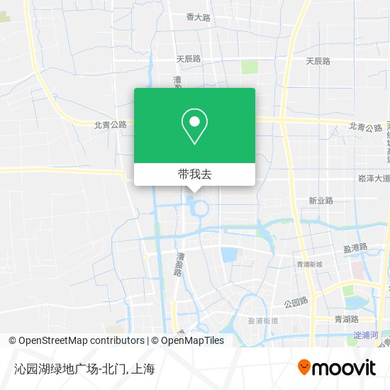 沁园湖绿地广场-北门地图