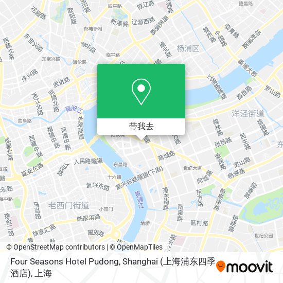 Four Seasons Hotel Pudong, Shanghai (上海浦东四季酒店)地图