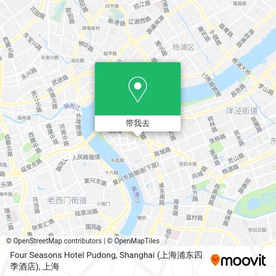 Four Seasons Hotel Pudong, Shanghai (上海浦东四季酒店)地图