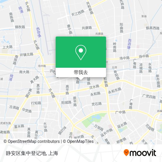 静安区集中登记地地图
