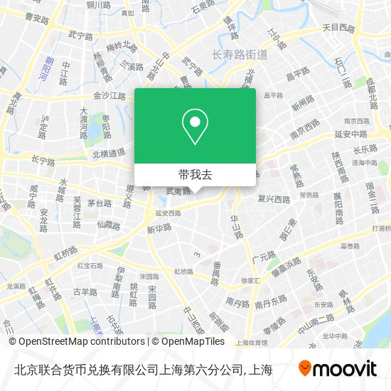 北京联合货币兑换有限公司上海第六分公司地图