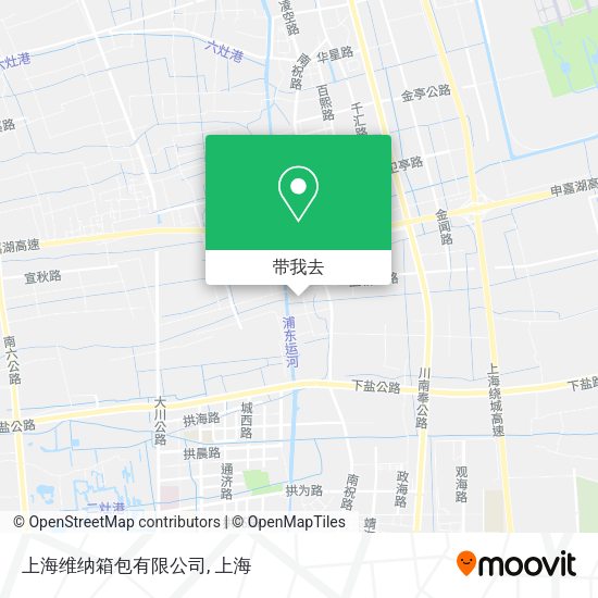 上海维纳箱包有限公司地图