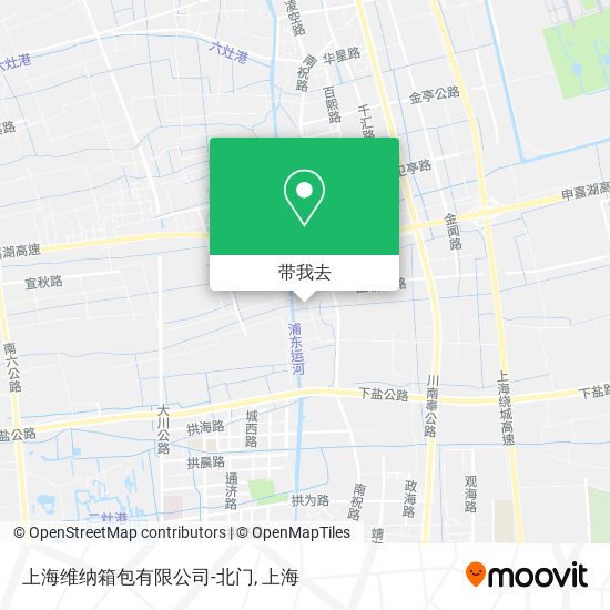 上海维纳箱包有限公司-北门地图