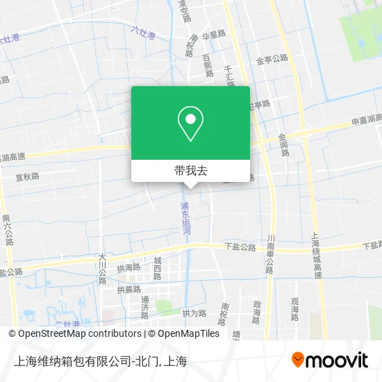 上海维纳箱包有限公司-北门地图