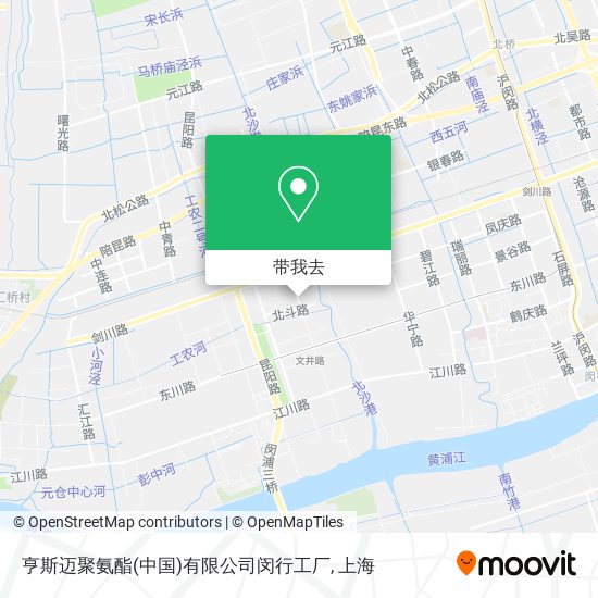 亨斯迈聚氨酯(中国)有限公司闵行工厂地图