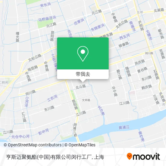 亨斯迈聚氨酯(中国)有限公司闵行工厂地图