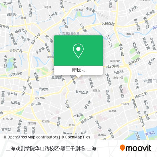 上海戏剧学院华山路校区-黑匣子剧场地图