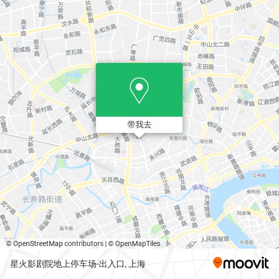 星火影剧院地上停车场-出入口地图