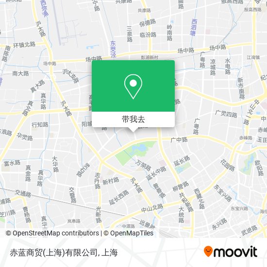 赤蓝商贸(上海)有限公司地图