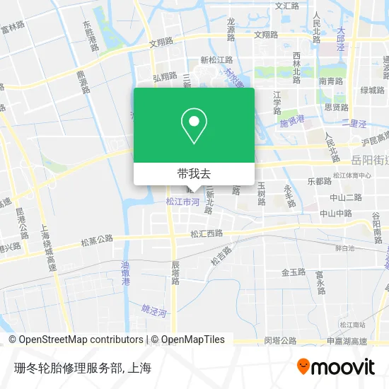 珊冬轮胎修理服务部地图