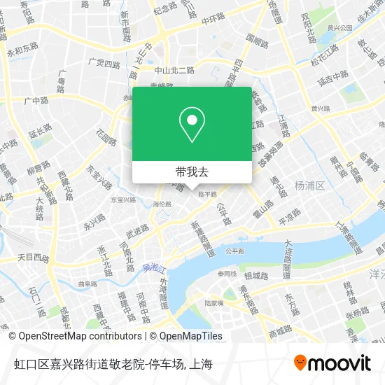 虹口区嘉兴路街道敬老院-停车场地图