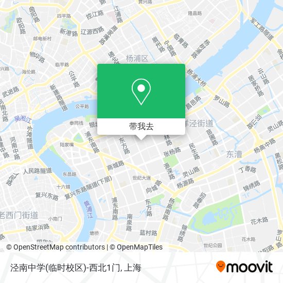 泾南中学(临时校区)-西北1门地图